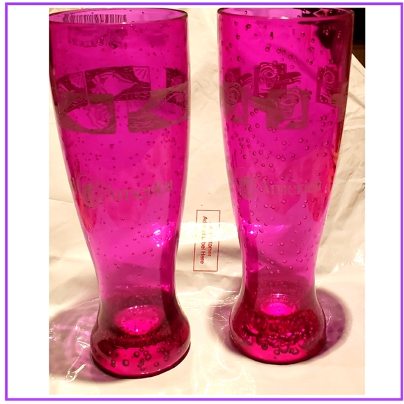 🔥HOLLAND AMERICA SOUVENIR GLASSES X2 PLASTIC - Picture 2 of 2